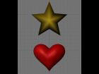 Star and Heart OBJs