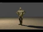 Ultra low poly golem, skinning test_02