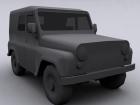 UAZ 469 Soviet Army Jeep Low Poly model