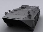 BTR-80 soviet APC low poly model