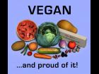 Vegan&Proud T-Shirt Design REDONE