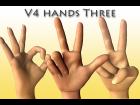 “V4 hand Three”