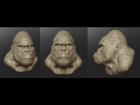 Gorilla bust sculpt