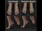 New V4 Feet Morphs