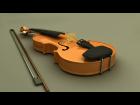 3d violin illustration