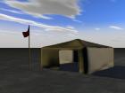 tent + flag for cinema 4d