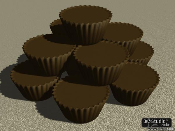 Chocolate Peanut Butter cup for DAZStudio