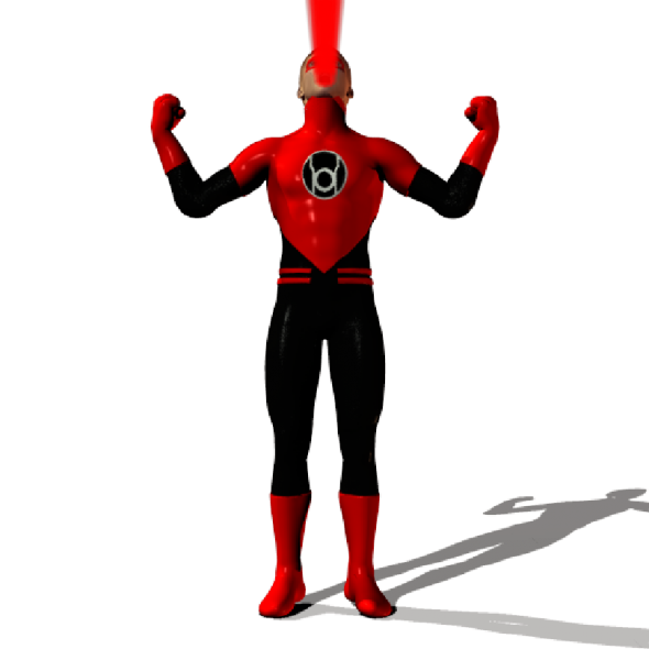 UPDATED M4 Mach 1p6 Bodysuit Red Lantern