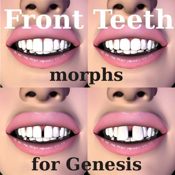 genesis 3 morph teeth zbrush