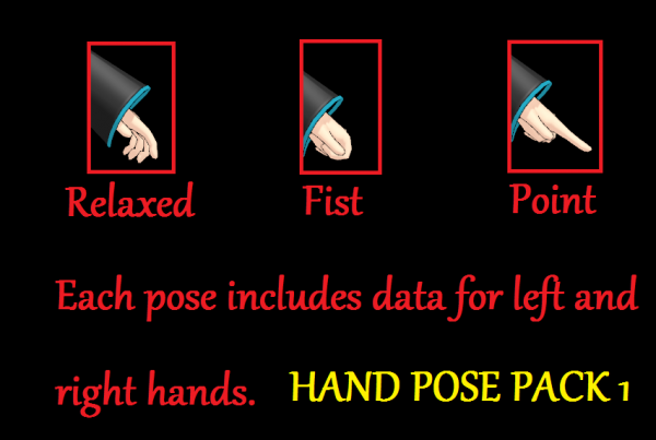 right hand poses