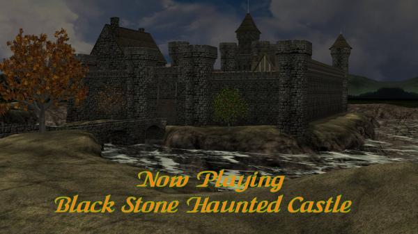 Black stone haunted castle