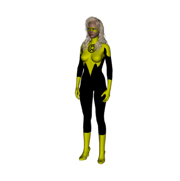 UPDATED Yellow Lantern SuperSuit Fem