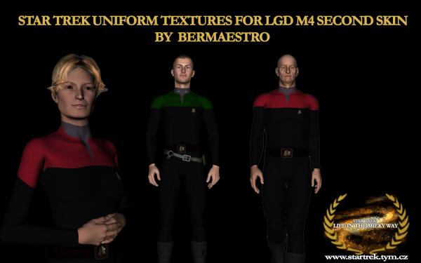 STAR TREK UNIFORM Textures for LGD M4 Second Skin