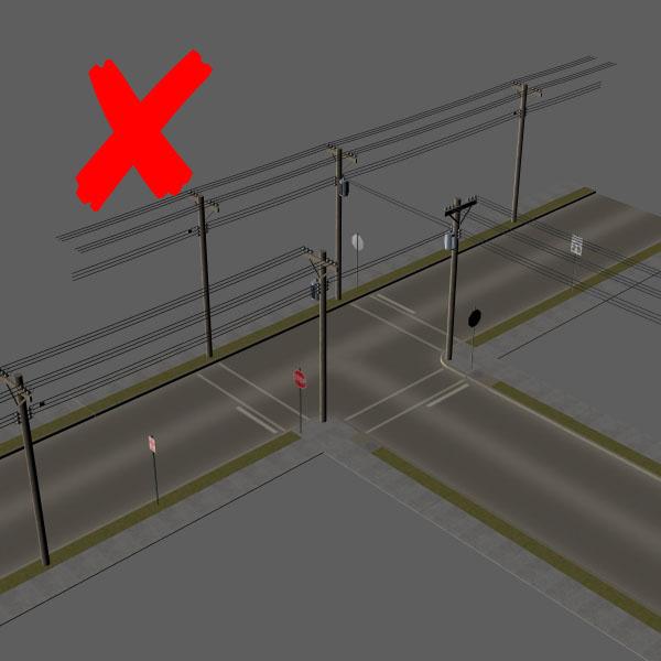 Street Construction Set - UPDATE FIX - Phone Poles