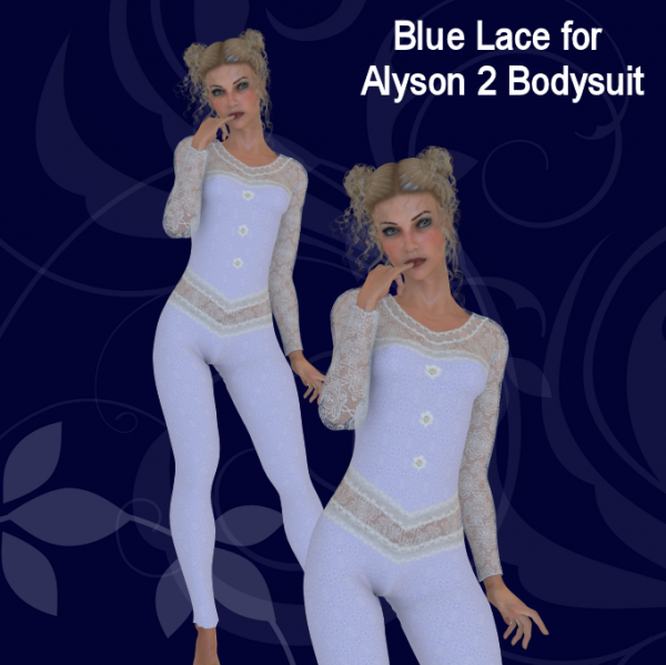 Blue Lace for Alyson 2 Bodysuit