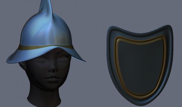 Konquestador Helm &amp; Shield