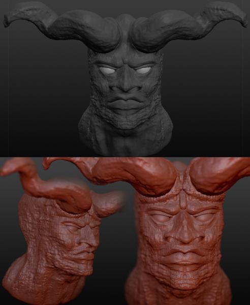 Devil / Demon Head (.OBJ)