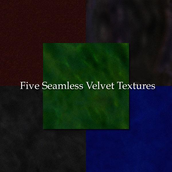 Five Seamless Velvet Textures