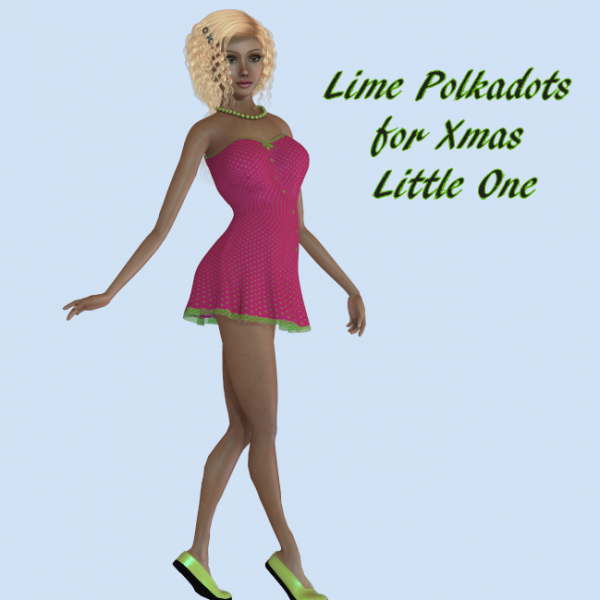 Lime Polkadot for Xmas for Little One