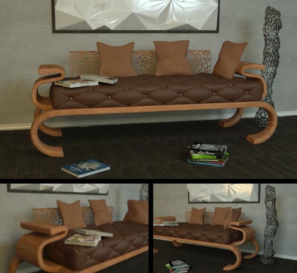 Contemporary Capitone Sofa