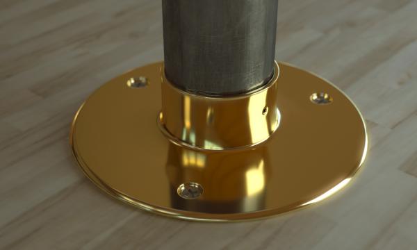 Floor Flange With Wood Screws