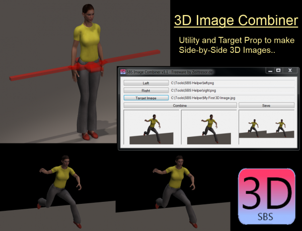 3D SBS Image Combiner Prop and Utility