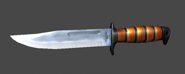 Textured Combat Knife