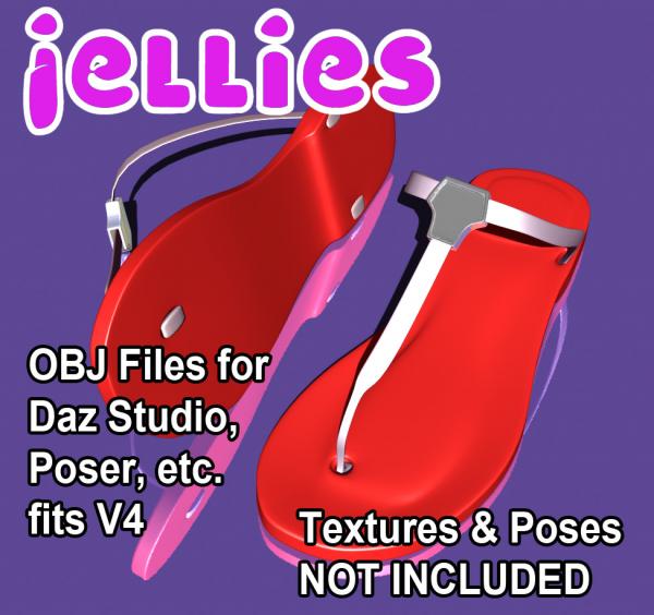 Jelly Sandals for V4 (manual fit, no textures)