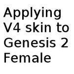 Use of the V4 to Genesis 2 Female product