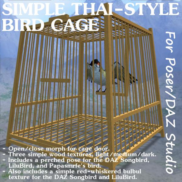 Simple Thai Style Bird Cage