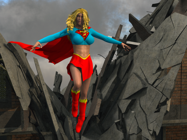 DC&#039;s Supergirl in Flight