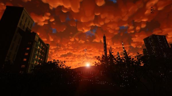 Odd (mammatus) clouds 2 for Bryce by David Brinnen