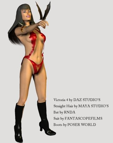 Vampirella - Bat in right hand