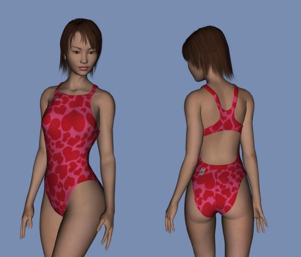 Sporty Swimsuit (Style 001) for Aiko3 and Aiko3 LE