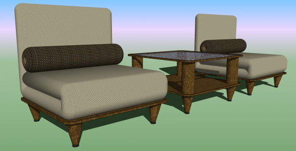 Furniture, Chair &amp; Table Set