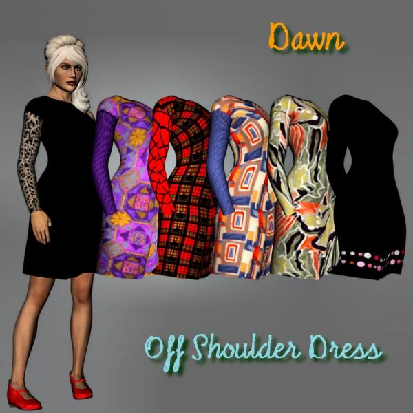 Dresses for Dawn - Off Shoulder Dress