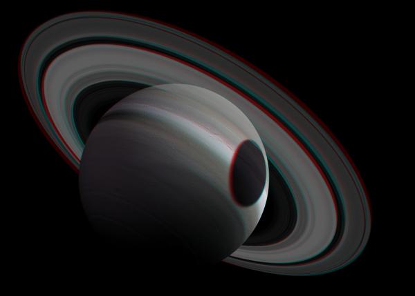 Saturn Stereo Anagliph