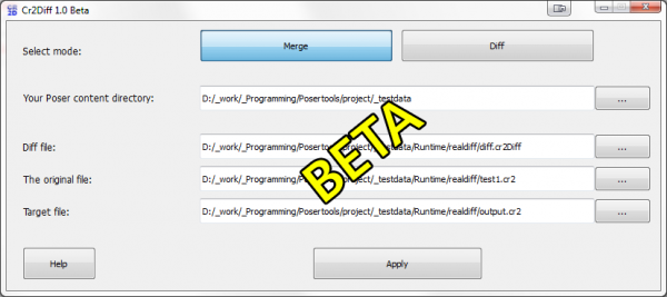 CR2Diff 1.0 Beta