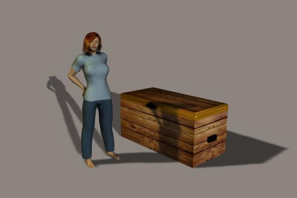 Wooden Chest Prop for Poser/Daz Studio