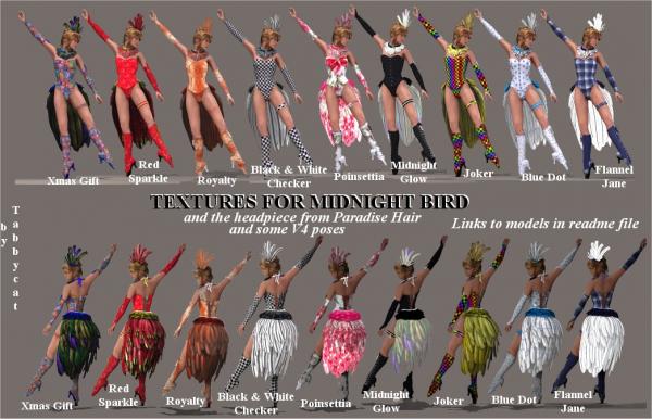 Free Textures for Valea&#039;s Midnight Bird