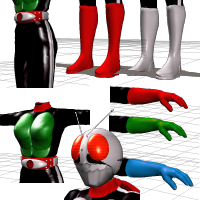 Masked Rider Material set