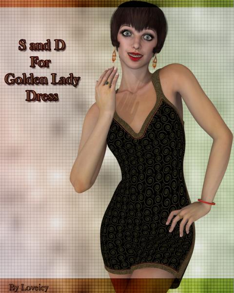 S and D for Golden Lady Dress