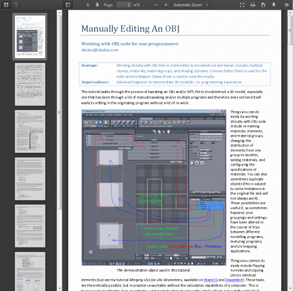 Manually Editing OBJs