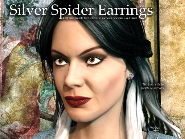 Free Prop: Narcissa&#039;s Silver Spider Earrings