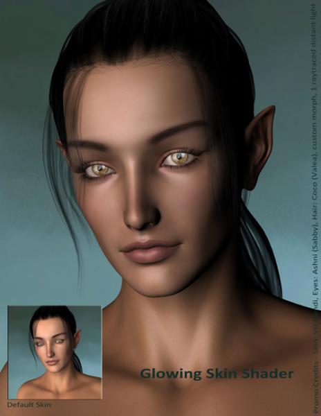 Glowing Skin Shader for Daz Studio