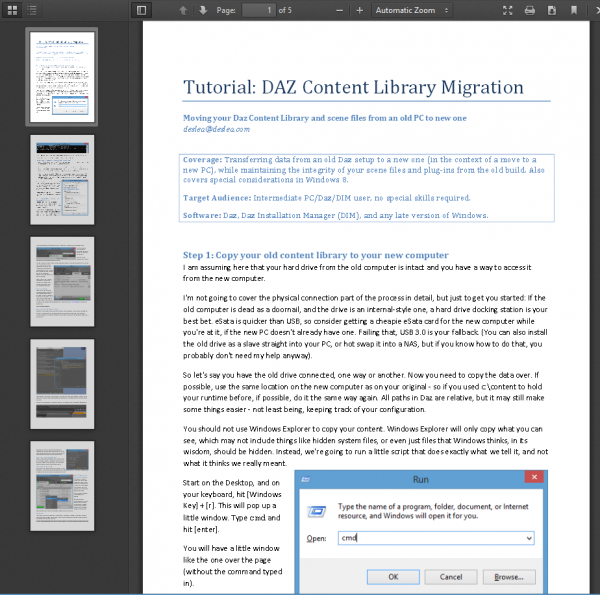 TUTORIAL: Migrating Daz To A New PC