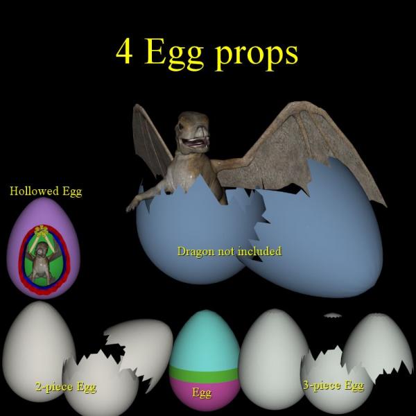 4 Egg Props