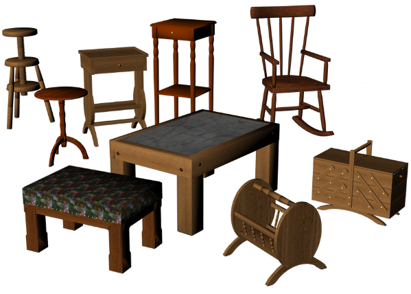 Small pieces of furniture - DAZ Studio - ShareCG