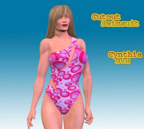 Cutout Swimsuit Cynthia BVH