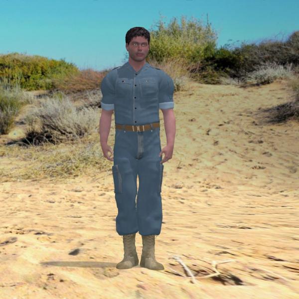 Denim for RAF Desert uniform from Poser World